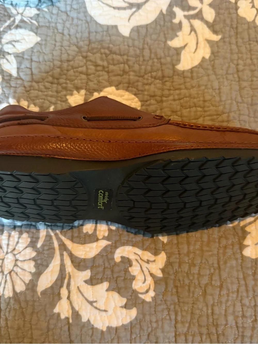 🆕 Men’s Size 9.5M Simply Comfort  Brown Leather Lace-Up Casual Shoes